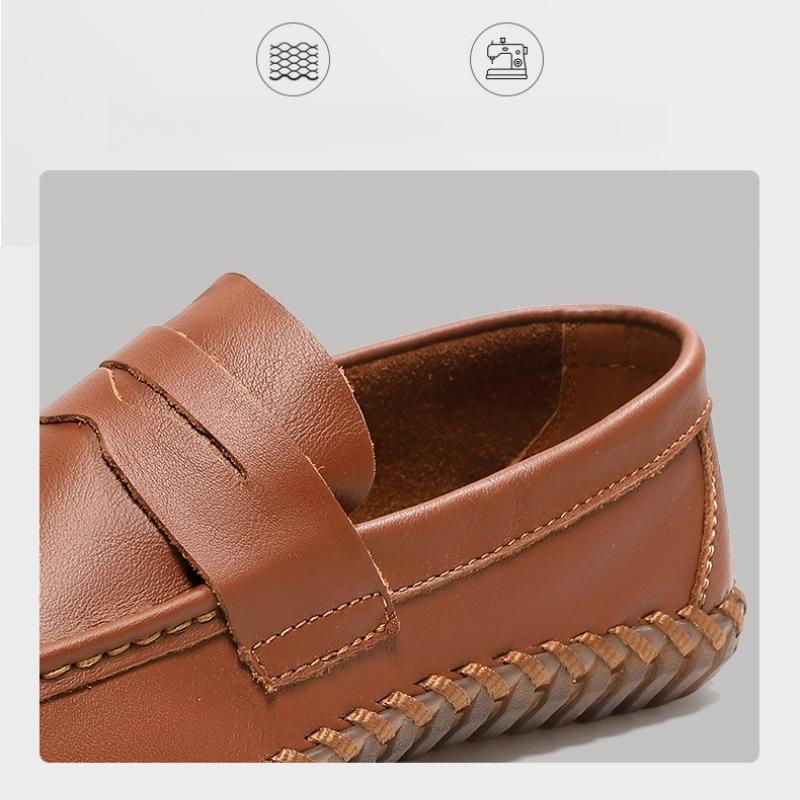 Men's Shoes Casual Formal Loafers Moccasins Italian Breathable Slip on Male Boat Shoes