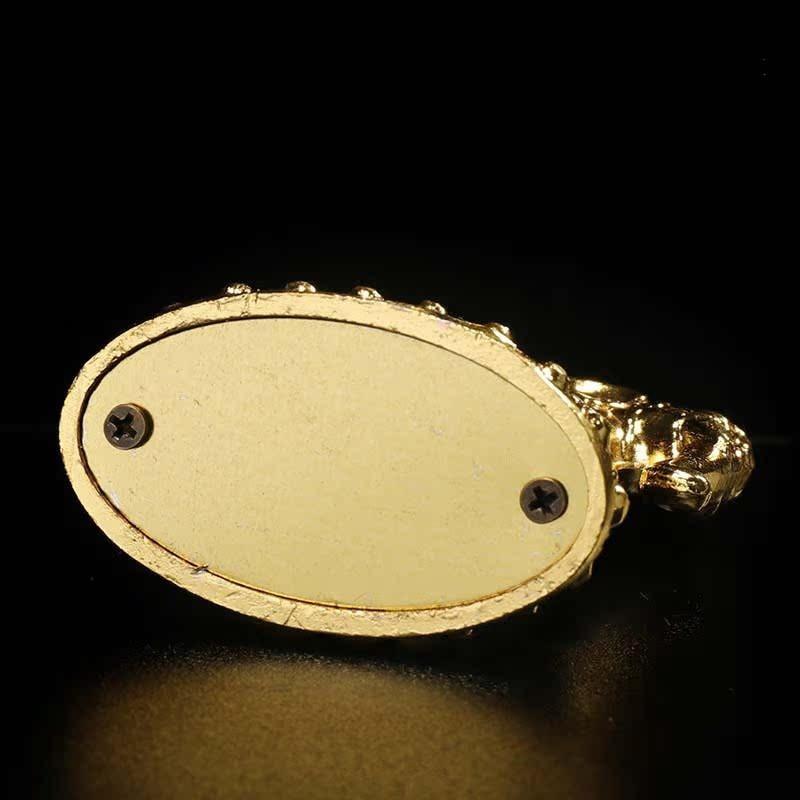 7pcs/set Gold Plating Tibetan Buddhist Supplies Seven Treasured Symbol Temple/Home/Office Putting Decorate Craft Statues