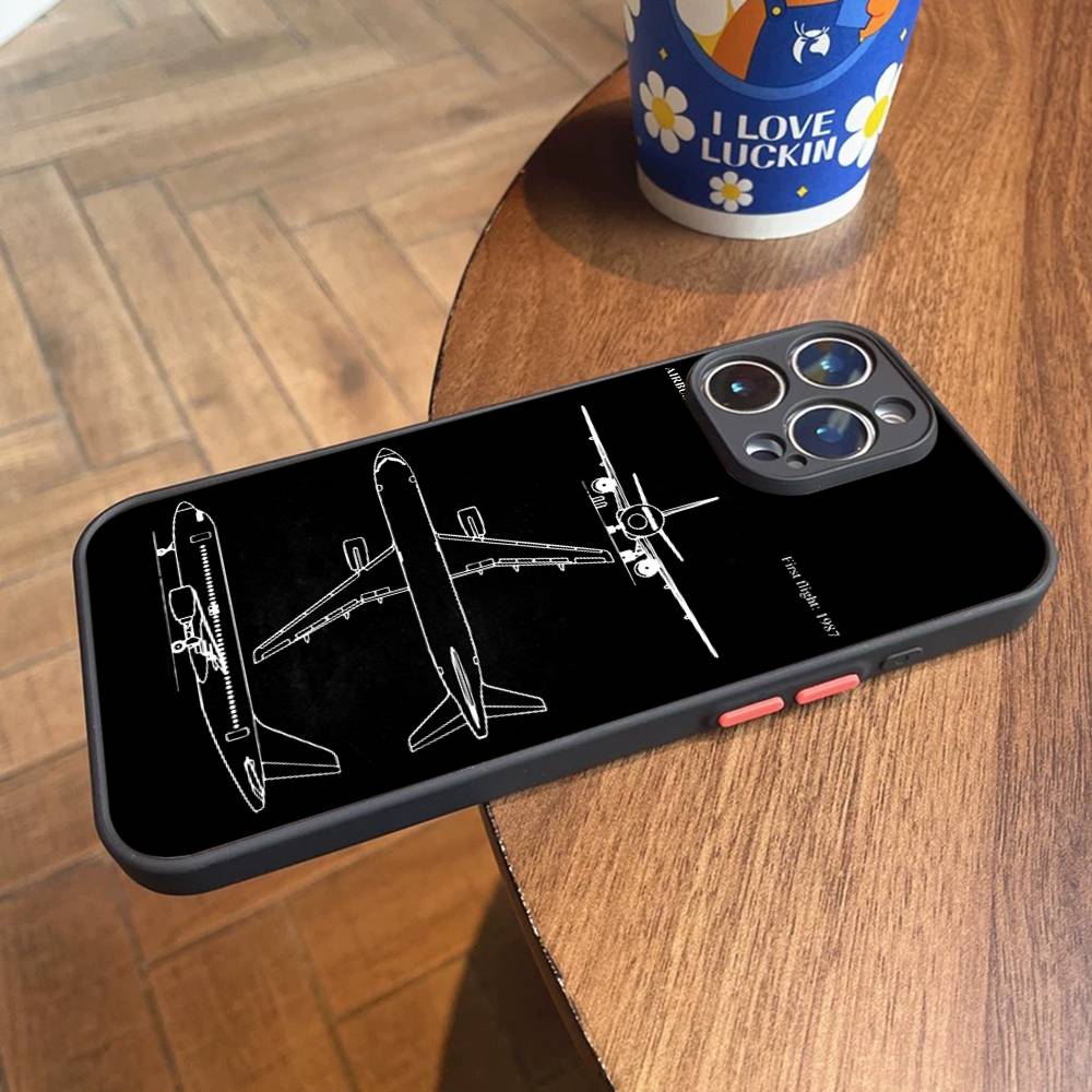 Aircraft Helicopter Airplane frosted Shockproof For iPhone 16 15 11 12 13 14 Pro Max X XR XSMAX Mini Phone Case iPhone 13 mini