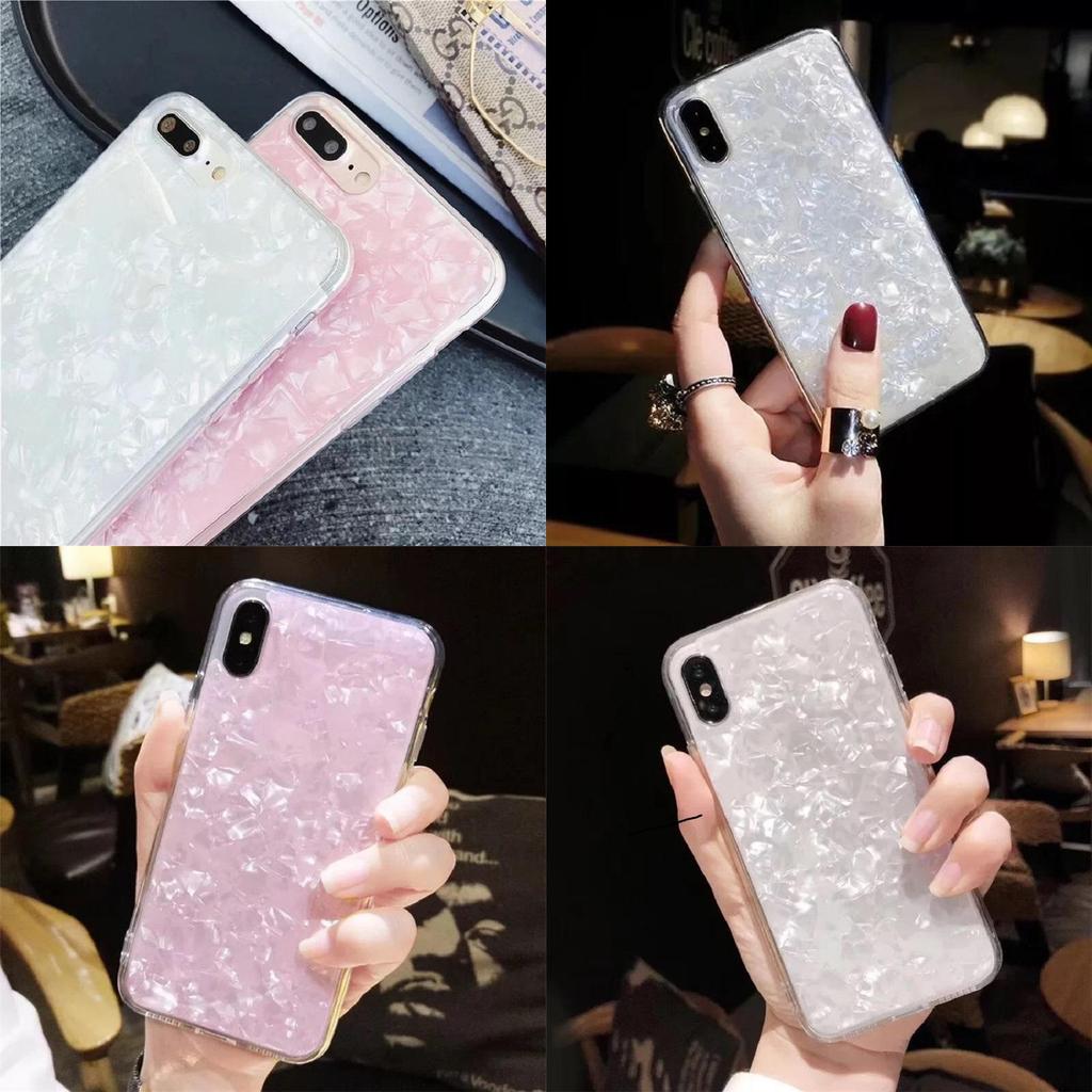 Tpu Clear Translucent Shellfish Pearl Case Cover For Iphone X 8 7 6 6s 7 8plus