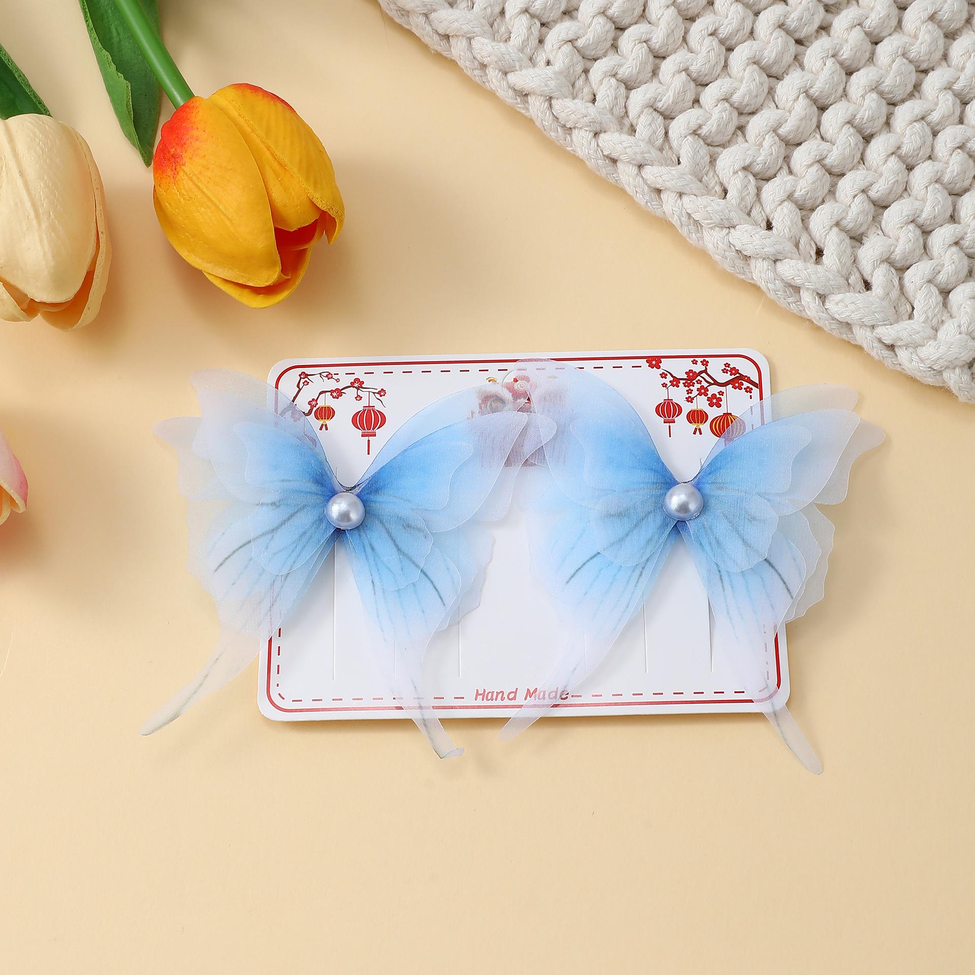 Elegant Butterfly Hair Clip - Exquisite Hanfu Style for Girls