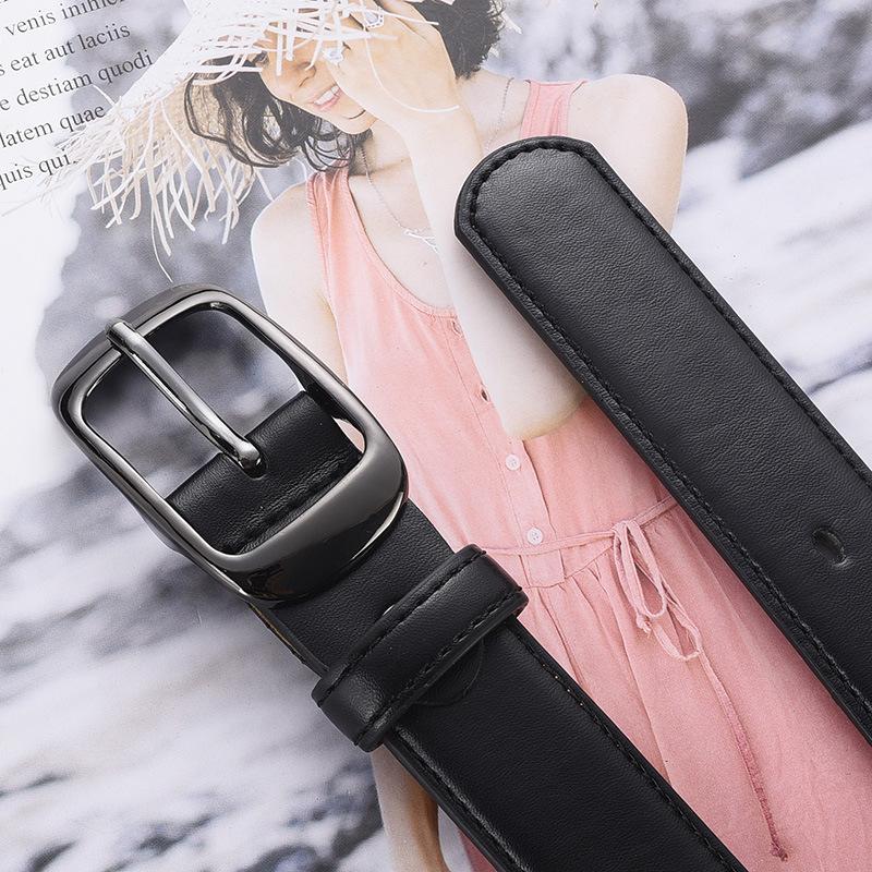 Ladies Belt Casual Vintage Pin Buckle Belt Schoolgirl Decorative Jeans Belt