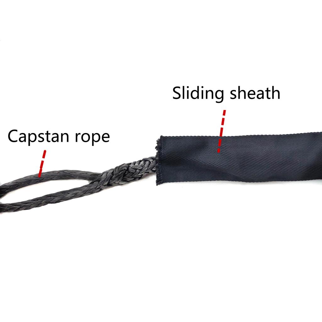Universal Protective Sleeve Nylon Rope Winch Rope Prevent Overheating & Slipping Suitable for Various Applications
