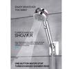 Pressure Turbocharged Flower Fountain Type Shower Head 3 Mode Saving Water with Water-Stopping,2021 Tik Tok Hot Sell