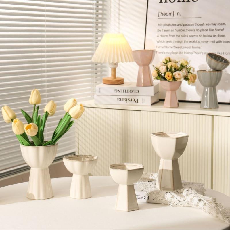Nordic Minimalist Ceramic Vase Ornaments Modern Home Decoration,living Room Bedroom Desktop Decorative Vases Office Decoration
