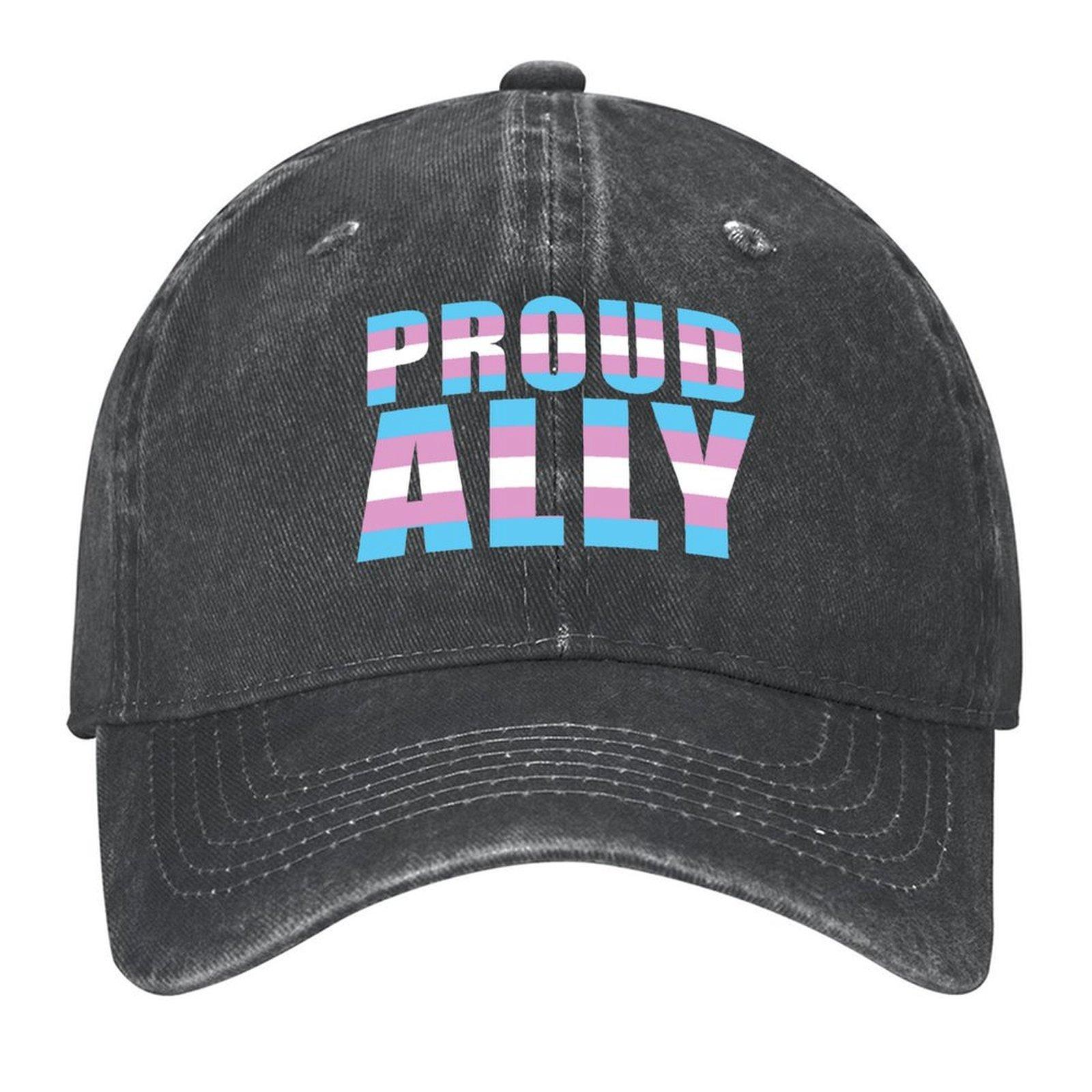 

proud ally proud transgender trans lgbt lgbtq pride month Baseball Cap |-F-| Women s Hats 2025 Men s