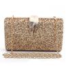 SCIOEN Ladies Clutch Pink Gold Wallet Crossbody Bag Women 2019 Metal Leaf Lock Women's Tote