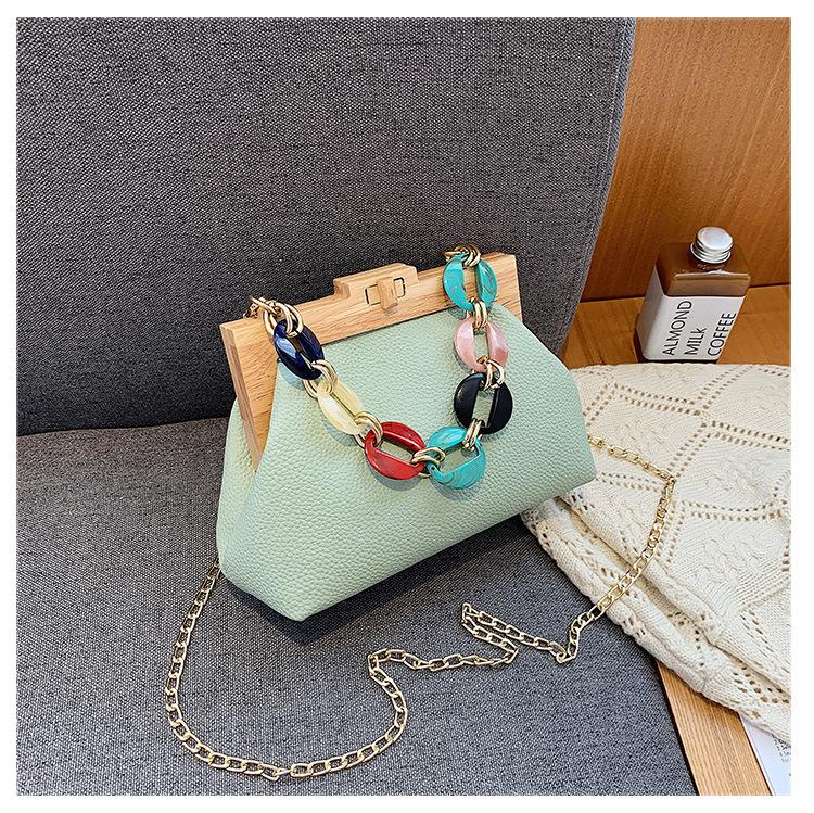 Luxury Designer Acrylic Chain Female Shoulder Crossbody Bags Fashion Evening Clutches Ladies Messenger Bag