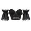 JYL TS lace sexy breathable bra with short sleeves for women