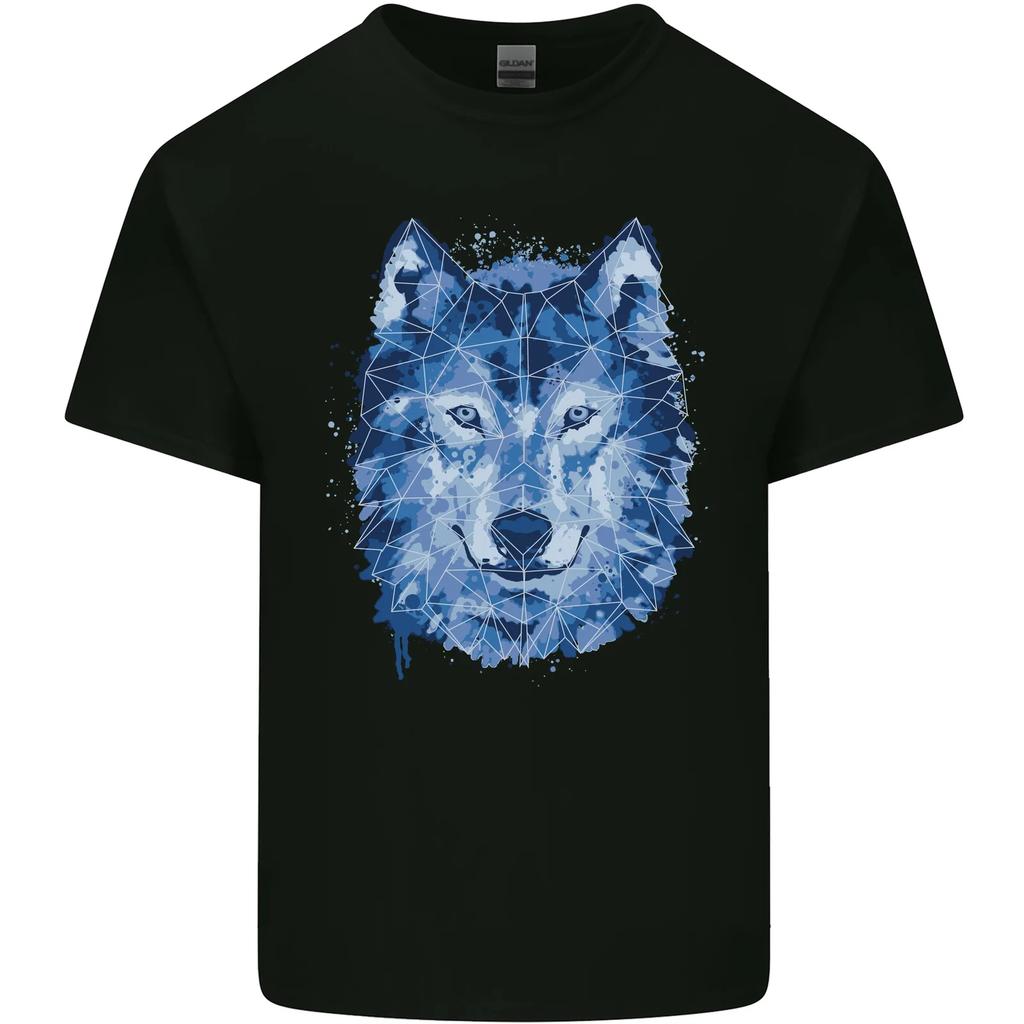 A Polygon Wolf Kids T-Shirt Boys Girls