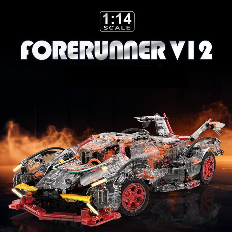 Sports Forerunner Car Assembly Building Block Model Ornament Children Gift Toy