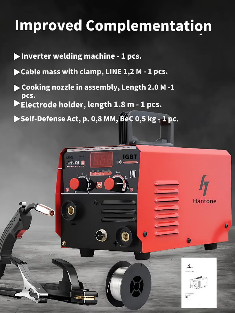 3 In 1 Semi-Automatic Welding Machine MIG/TIG/MMA IGBT Inverter Welder Non Gas Welder Synergy Tool For Gasless Iron Soldering