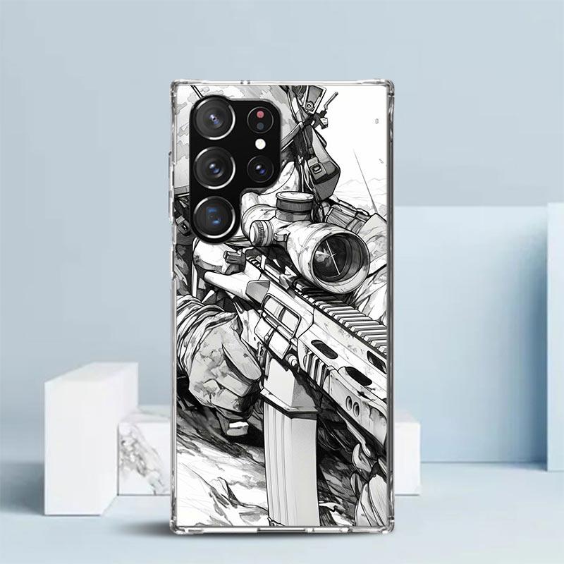 

Military Army Special Forces Soft Cover for Samsung Galaxy S25 Edge S26 S24 S23 Ultra Phone Case S22 S21 Plus S20 FE Print Patte Samsung S23