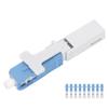 10Pcs Fiber Optic Quick Connector Embedded Type SCUPC Cold Optical Fast Connecting
