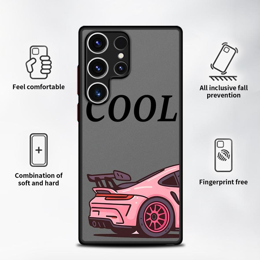 Cool Car Case for Samsung Galaxy S22 S20 FE Note 20 Ultra 10+ S26 S23 FE S24 Plus S21 S25 Ultra Funda Back Phone Cover