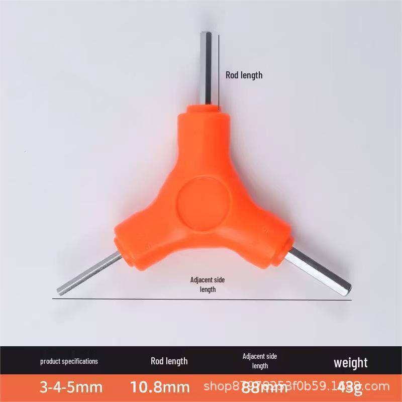 Triangular Hexagonal Multi-Tool Allen Wrench