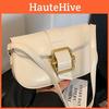 Trendy Small Pu Saddle Bag For Women 2023 Winter Street Style Shoulder Crossbody Bag