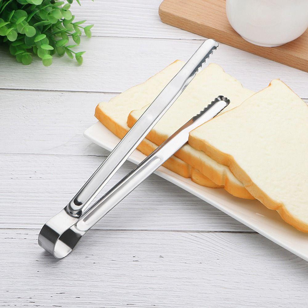 Heat Resistant Non-Slip Easy to Clean Grill Tongs Korean BBQ Gripper Food Clip Serving Clamp