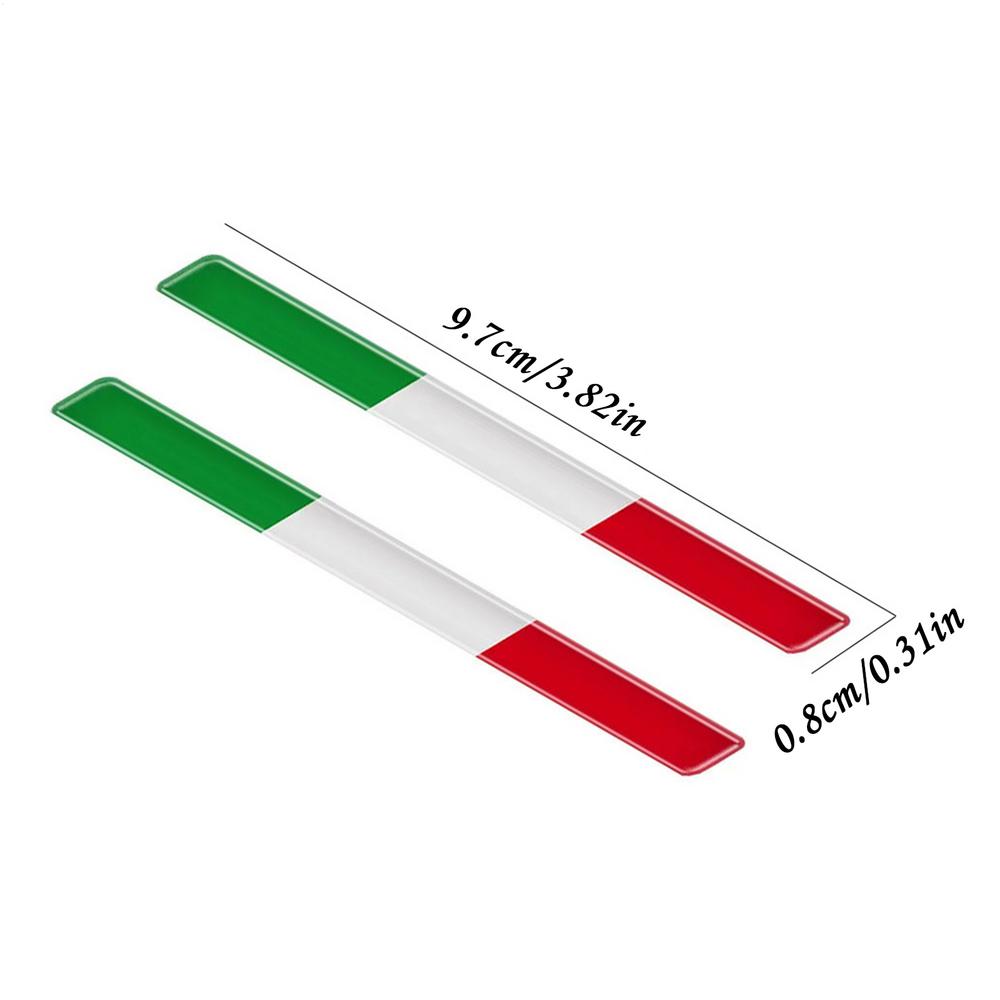 Small Italy Flag Sticker Truck Decoration Stickers 3D Auto Bumper Decals Car Window Adhesive Graphics for Motorcycles Trucks