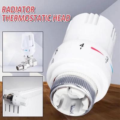 Radiator Termostatisk Kontrollventil Justerbar Golvkontrolltermostat M30*1.5 Ventil Värme T Q9W9