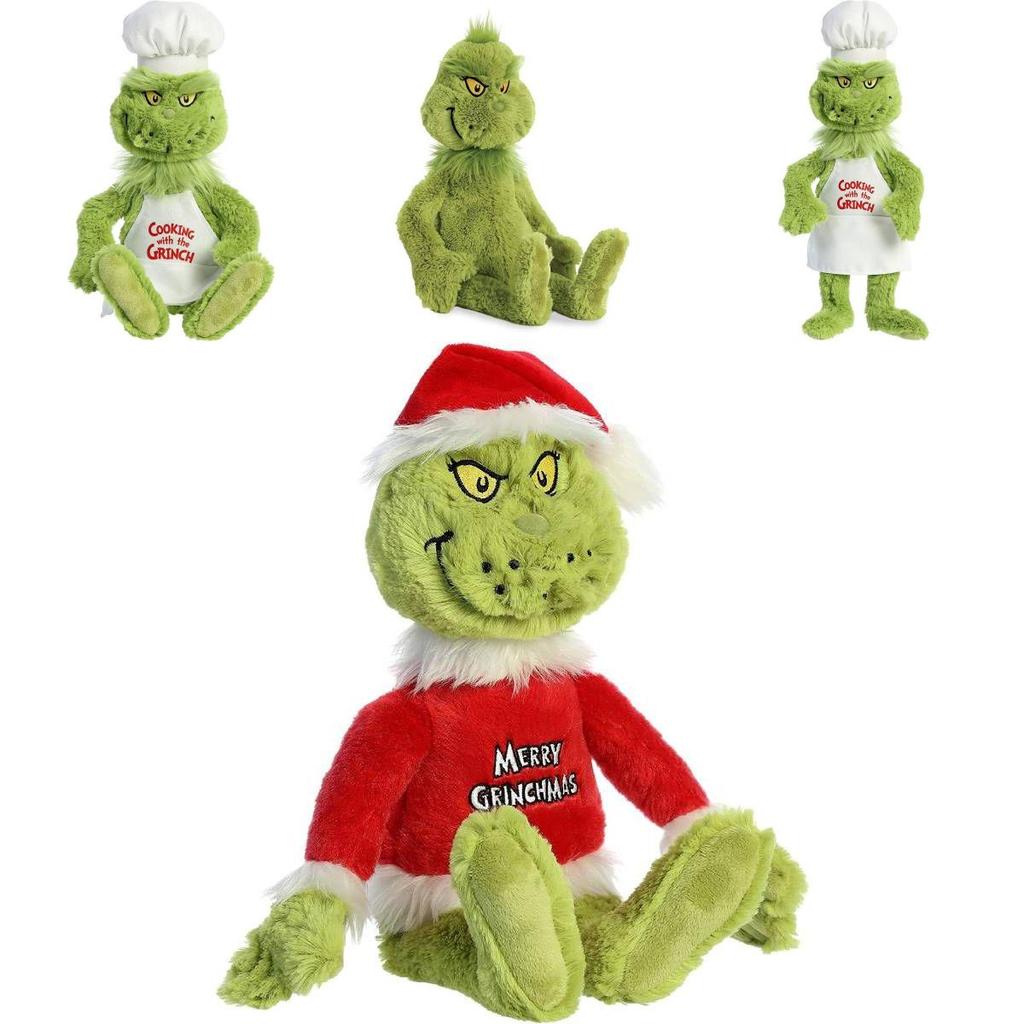 Grinch Vánoční Kuchaři Oblékají Plyšové Hračky Plněné Panenky Dětský Dárek Měkké Mazlivé