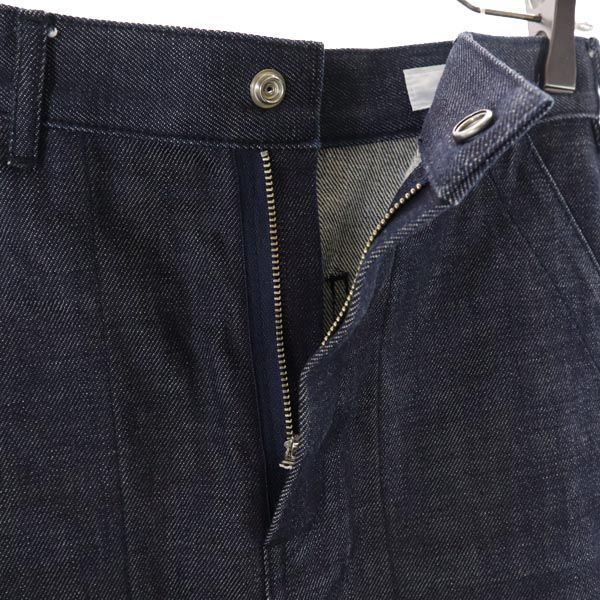 HYKE Long Length Tight Denim Skirt 1 Navy Women Used
