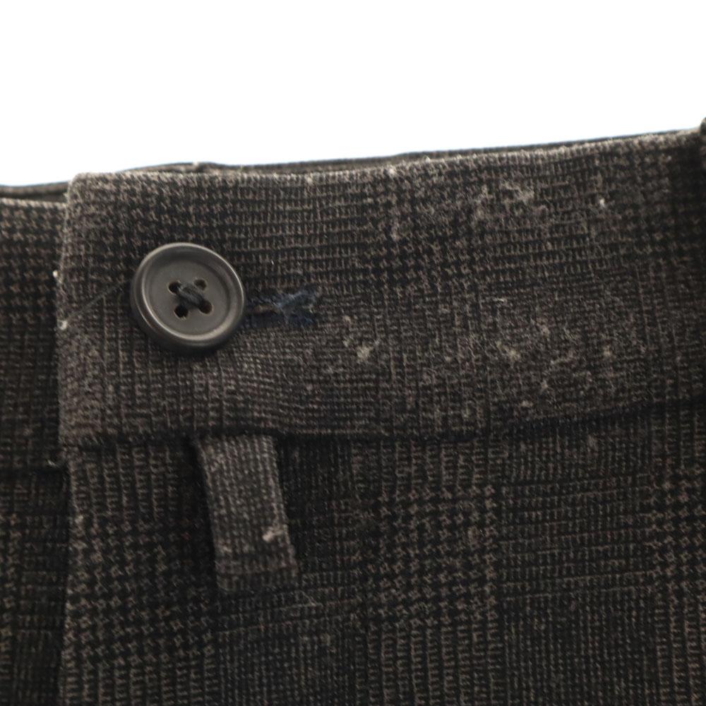 Milok made in Japan Check Pattern Tapered pants M gray stretch Men's Used