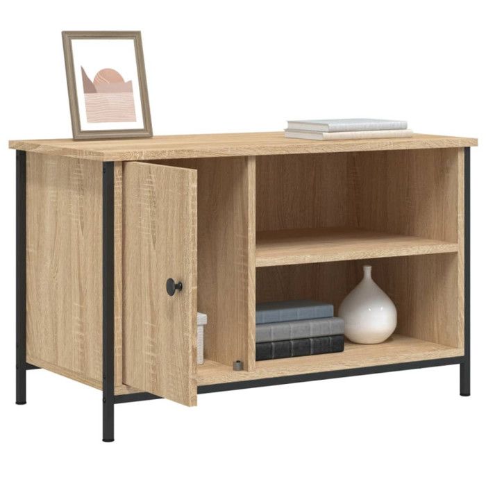 VidaXL Meuble TV Chêne sonoma 80x40x50 cm Bois d'ingénierie 832769