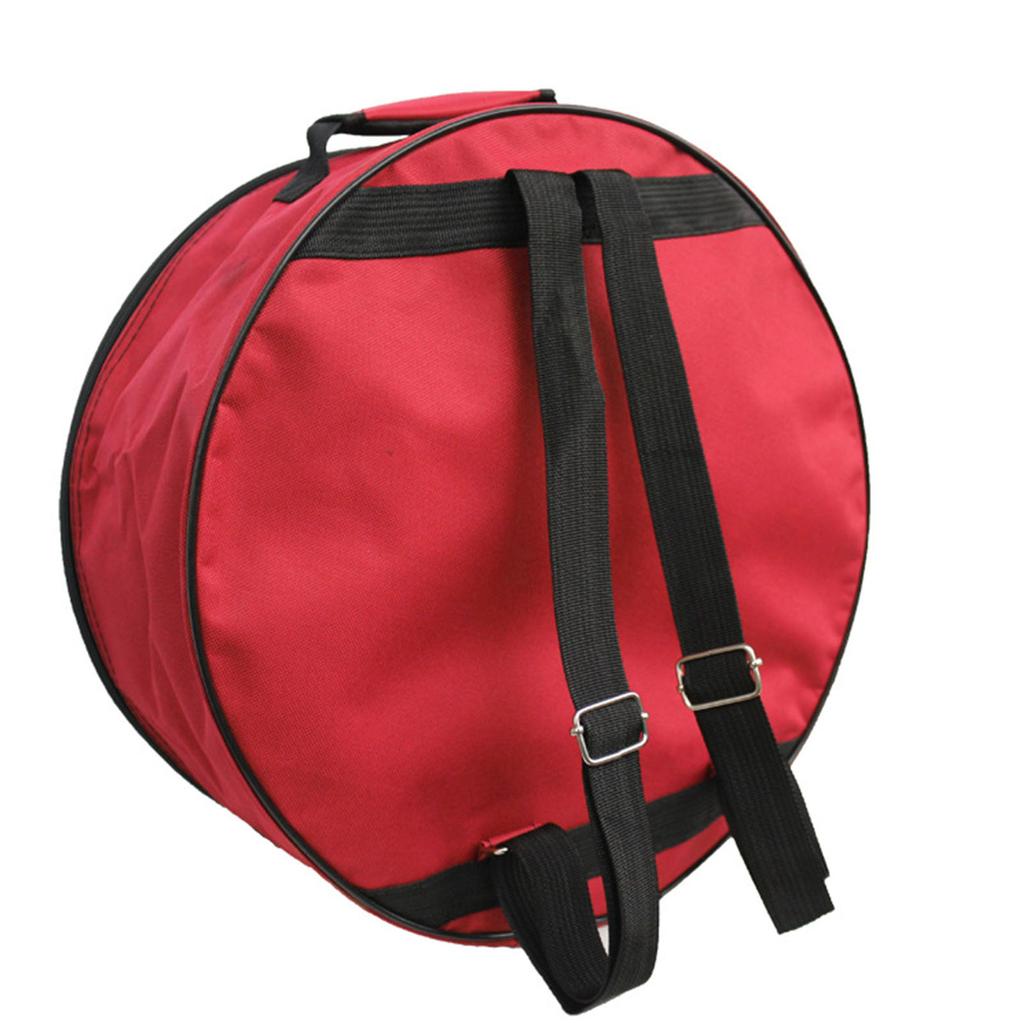 Compact Snare Drum Bag Oxford Cloth Backpack Drum Case With Outside Pockets Storage Pouch Instrument Accessories