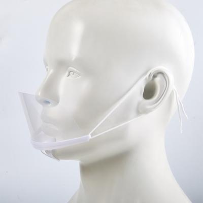 10 db Átlátszó Műanyag Vendéglátó Maszk Szálloda Szépség Szakács Pincér Védőmaszk Újrafelhasználható Látható Fröccsenésbiztos Maszk Szájfedő