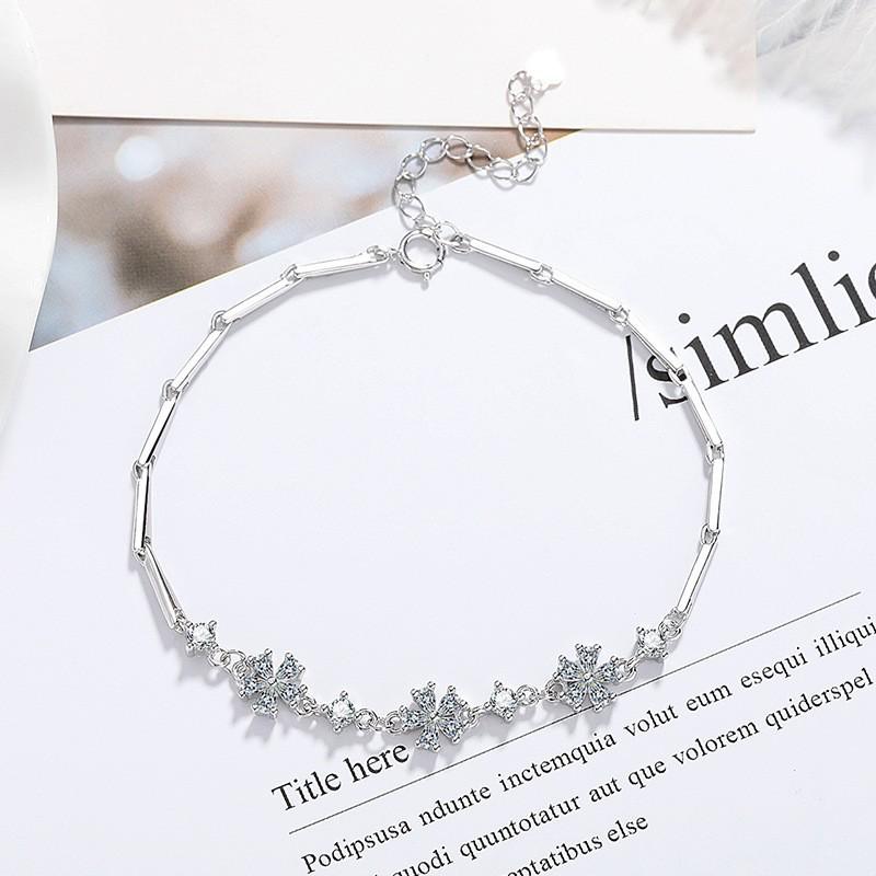 Zwei Karat Prinzessschliff Simulierter Moissanit Armband - Vielseitiger Damen-Beadschmuck