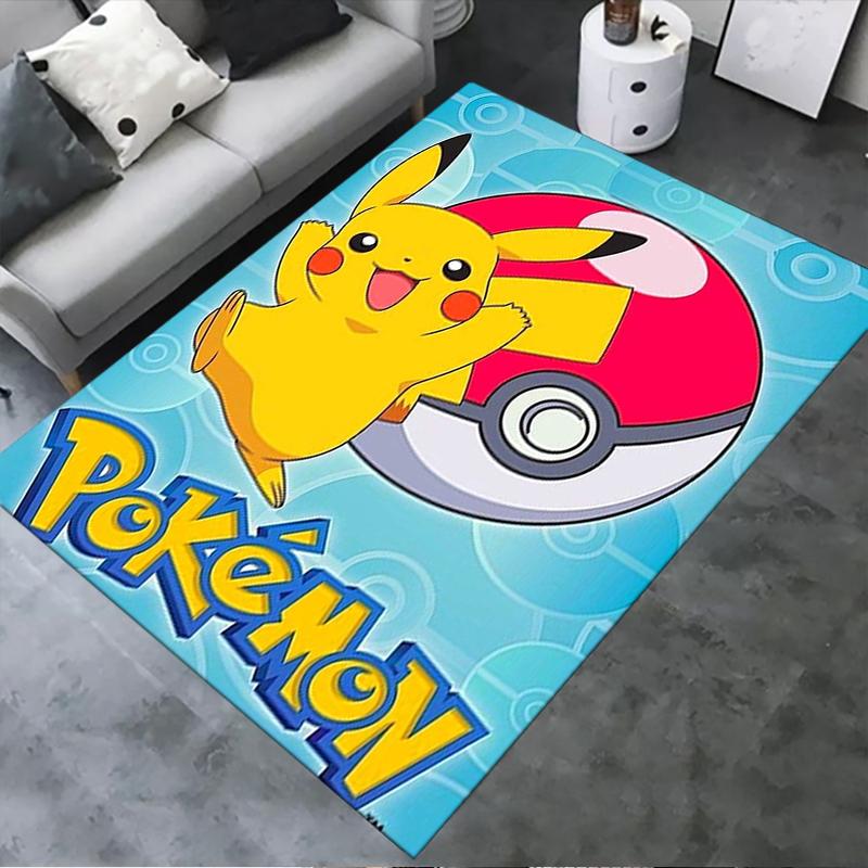 2025 New Pokemon Carpet Rug for Living Room Bedroom Home Sofa Decoration,Kids play Non-slip Floor Mat77