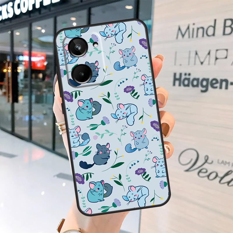 

Cute Cartoon Chinchilla Case For Realme GT7 Pro GT6 11 12 13 14 15 Pro Plus C55 C53 C35 C33 C61 C65 C67 C53 C71 C75 Realme GT6