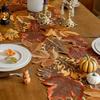 Harvest Theme Maple Leaf Table Runner Autumn Colors Table Cloth  Farmhouse Decor