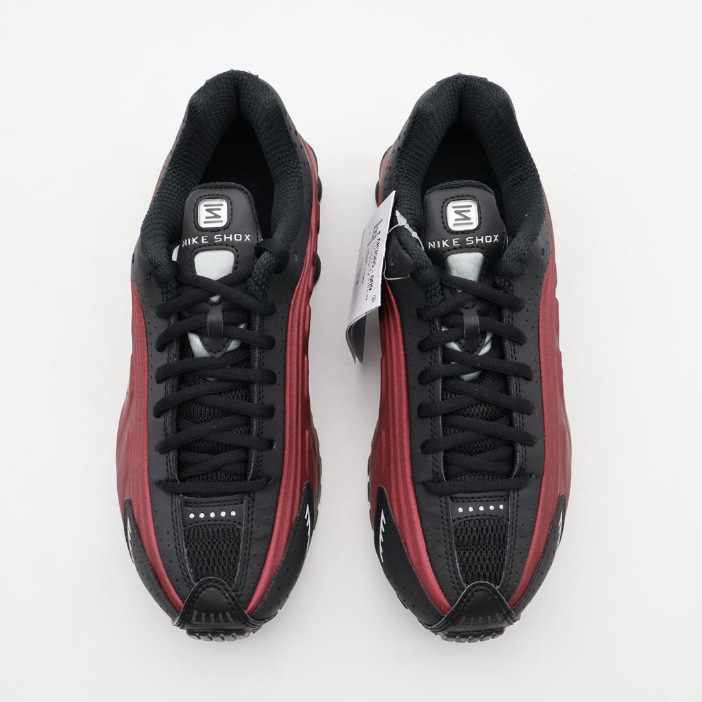 AR3565-009 Nike Shox R4 Black Metallic Silver Team Red (Women's)