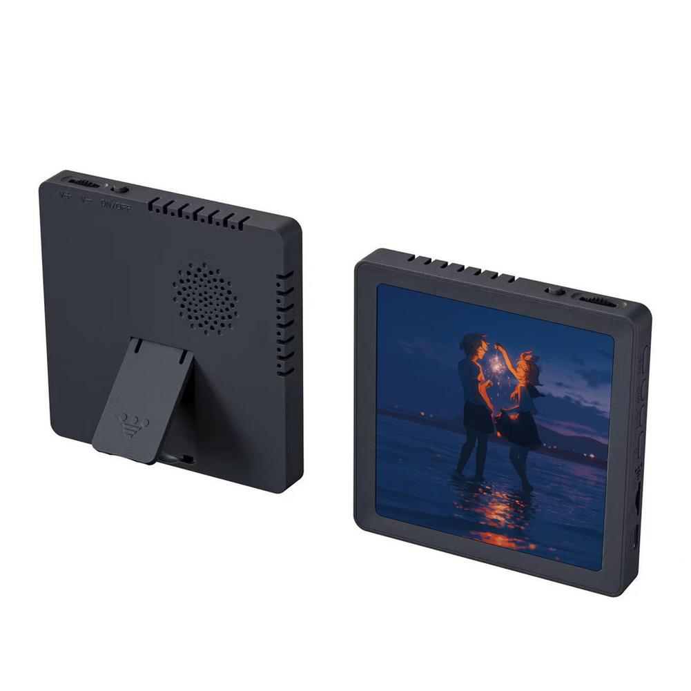 

Многофункциональная беспроводная Bluetooth фоторамка для музыки и фото, фото для DIY, сообщения, магнитные музыкальные стикеры на холодильник с таймером темно-синий