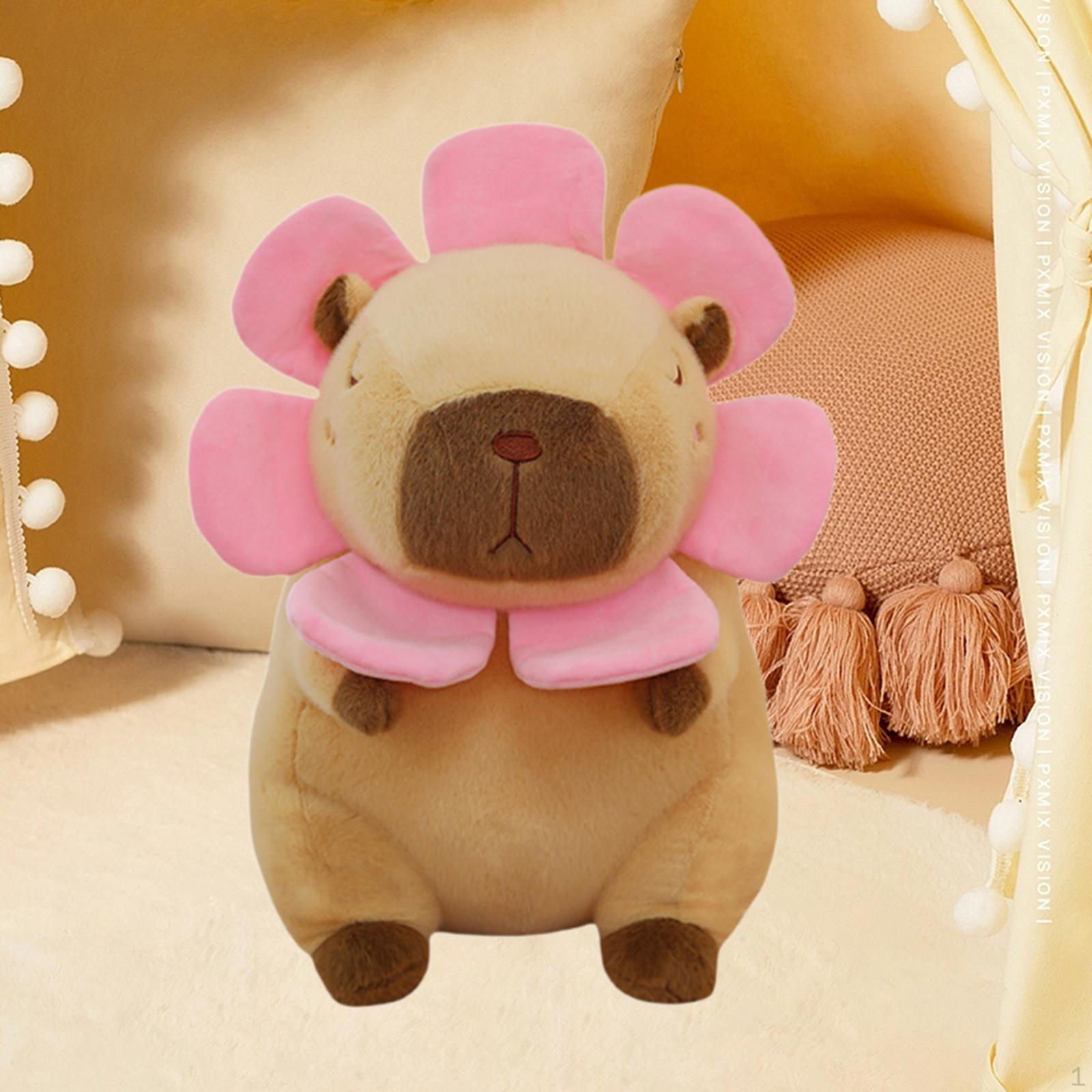 

Мягкая игрушка капибара, обнимашки, украшения для спальни, милые мягкие игрушки для мальчиков и девочек 30cm коричневый