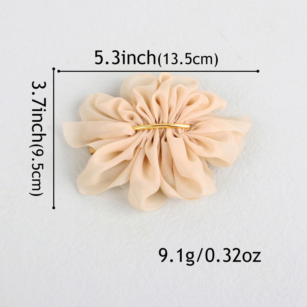 Fashion Chiffon Hair Bows with Clips Women 5.3'' Hair Bows Barrettes Girls Hair Clips Hairpins Ponytail Holder Hair Accessories