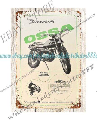 Ossa Motorcycle motorbike biker gift for him metal tin sign 20x30cm(7.8x11.8inch)