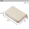 Coin Genuine Small Coin Italian Round Zipper [Corale] Case, Leather, Wallet, Women's, Purse, Leather, (Brown)