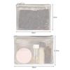 New Double Zipper Mesh Storage Bag Dopamine Color Candy Color Mesh Cosmetic Bag Toiletry Large Capacity Travel Storage Pouch