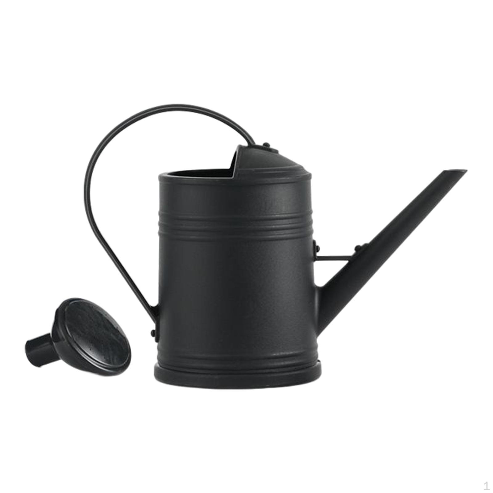 

Лейка 2000 мл, Декоративные садовые инструменты, Длинная насадка, Практичная, Матовое стекло для чёрный