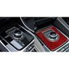 Rote weiche Kohlefaser Auto Innenzubehör Auto Schalthebel Panel Rahmen Mittelkonsolenverkleidung Aufkleber Dekoration Kompatibel mit XE F-PACE X761 2016