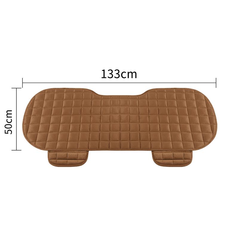 Car Seat Cover Front Rear Flocking Cloth Cushion Non Slide Winter Auto Protector Mat Pad Keep Warm Universal Fit Truck Suv Van