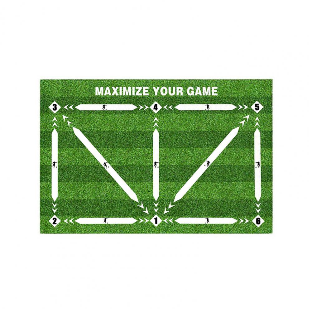 Soccer Training Mat Football Footwork Mat Soccer Footstep Training Mat Non-slip Agility Footstep Low Noise Footwork Soccer Mats 1mx1m