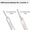 Non-Slip Metal Scalpel Knife Carbon Steel Surgical Scalpel Blades Handle Scalpel DIY Cutting Tool Repair Animal Surgical Knife