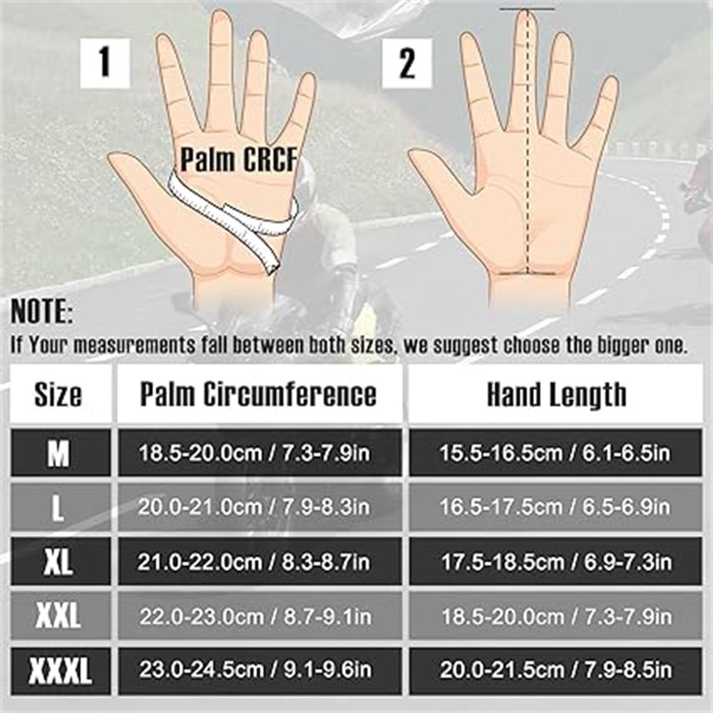 Motorsykkelhansker for menn og kvinner, fullfinger berøringsskjerm motorsykkelhansker for kjøring, landeveisløp, sykling, klatring, motocross