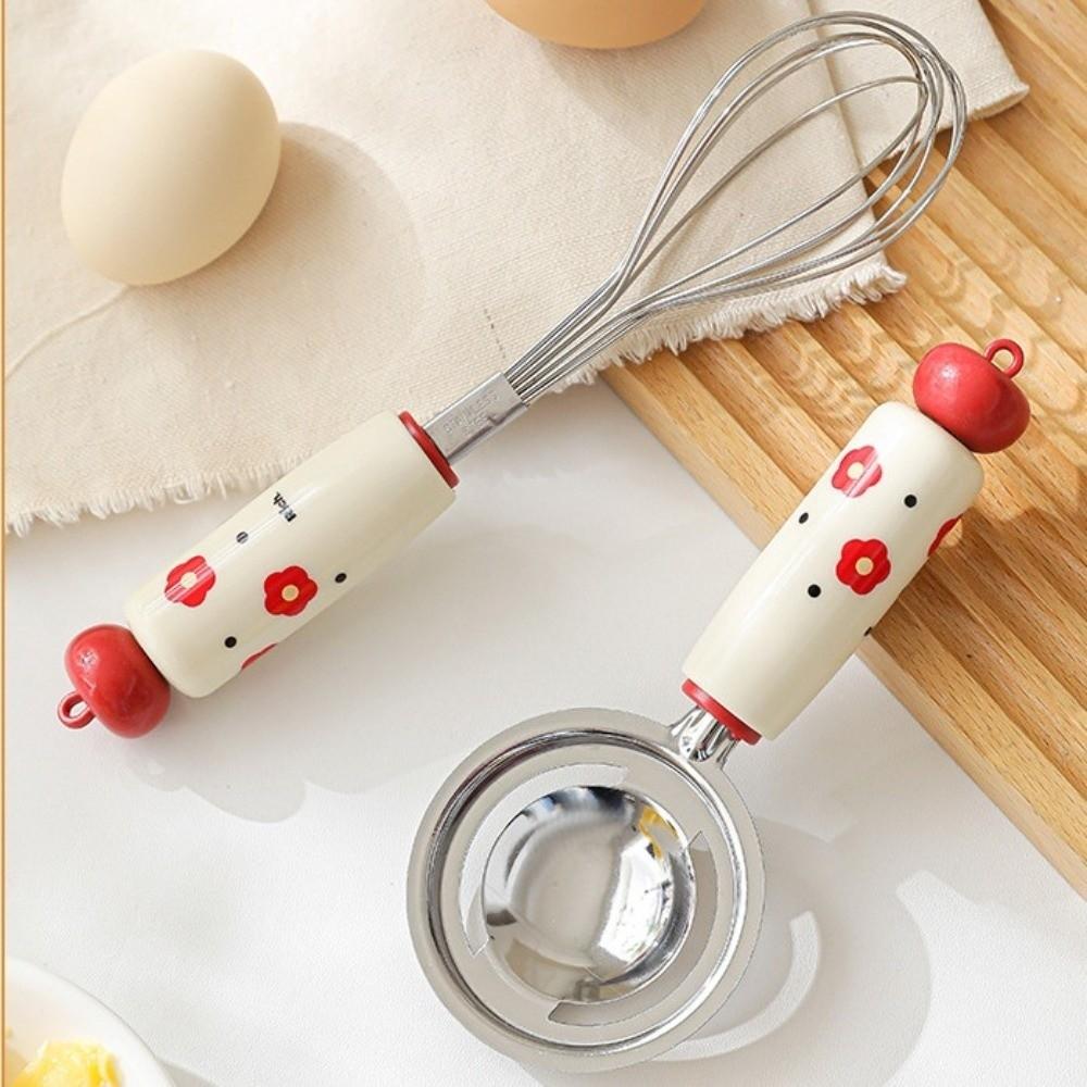 Dopamine Mesh Sieve Filter Spoon Stainless Steel Kitchen Gadget Utensil Egg Yolk Separator  Cooking