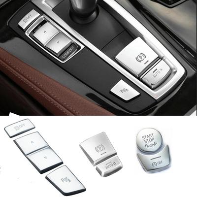 ABS Car Interior Button Covers Stickers Fit For BMW 5 5GT 6 7 Series F10 F07 F06 F20 F30 F32 F01 F02 F25 F26 Auto Accessories