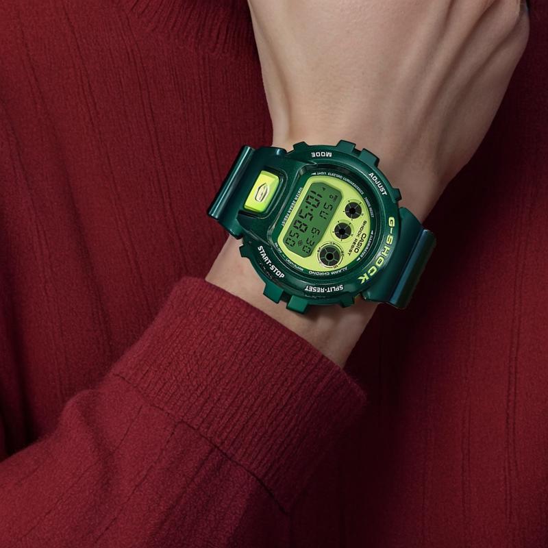 Casio G-SHOCK Crazy Colors Moon Age Tide Calendar Multifunctional Alarm Clock Shockproof 200 Meters Waterproof Quartz Movement Japanese DW-6900CC-3